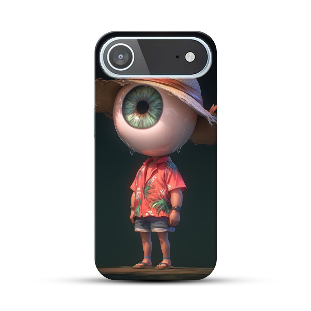 大きな目のキャラクター iPhone Airオリジナルハードケース