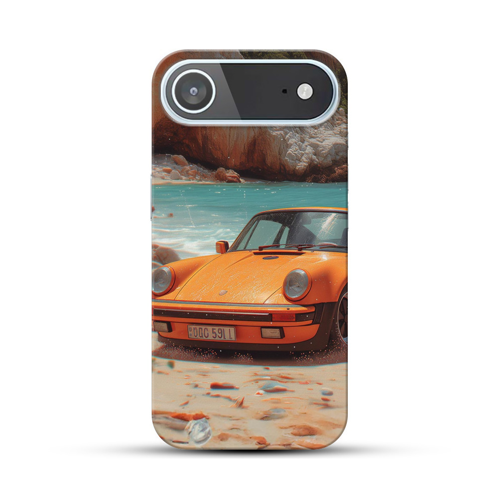 オレンジクラシックカー iPhone Airオリジナルハードケース