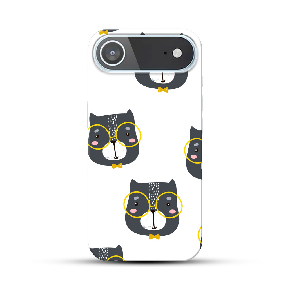 おしゃれなフクロウのデザイン iPhone Airオリジナルハードケース