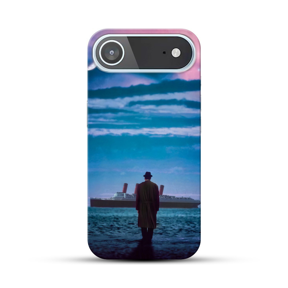 豪華客船を見つめる男 iPhone Airオリジナルハードケース