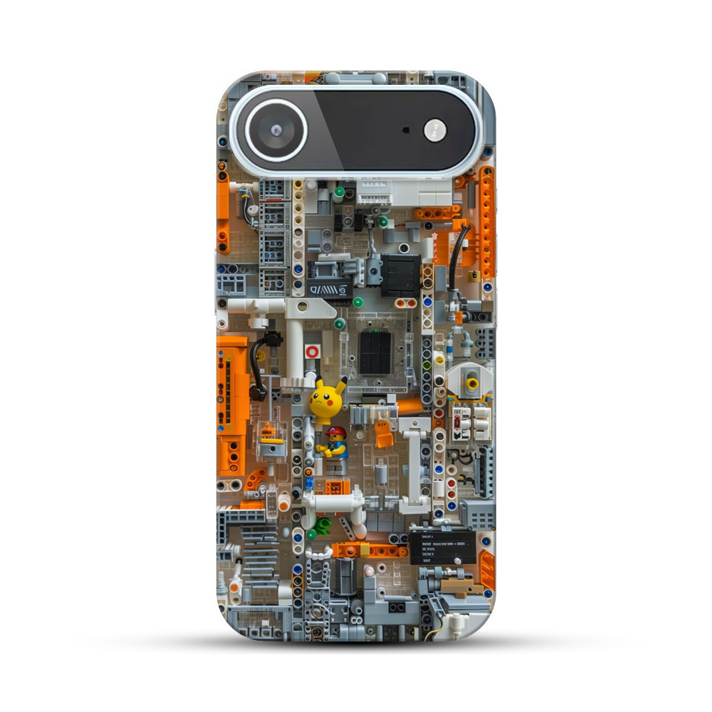 ピカチュウとレゴの部品 iPhone Airオリジナルハードケース