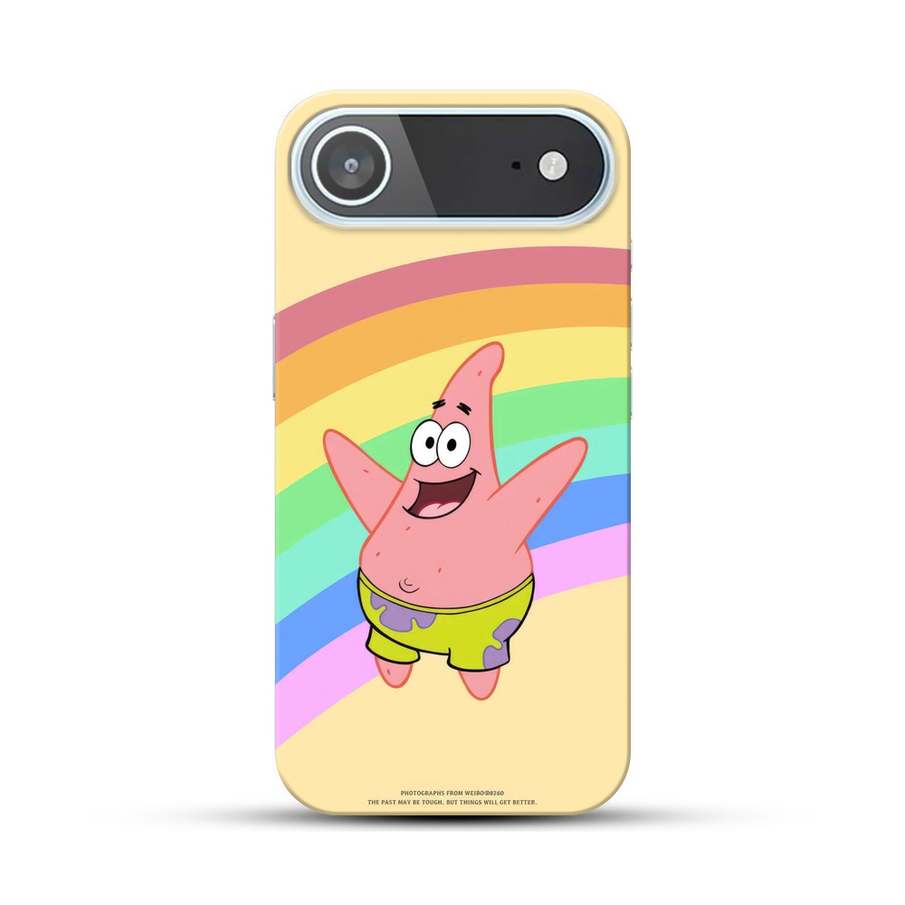 ピンクヒトデと虹 iPhone Airオリジナルハードケース