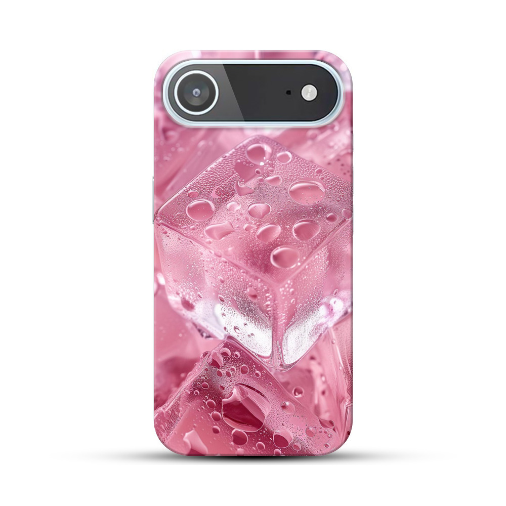 ピンク氷のキューブ iPhone Airオリジナルハードケース