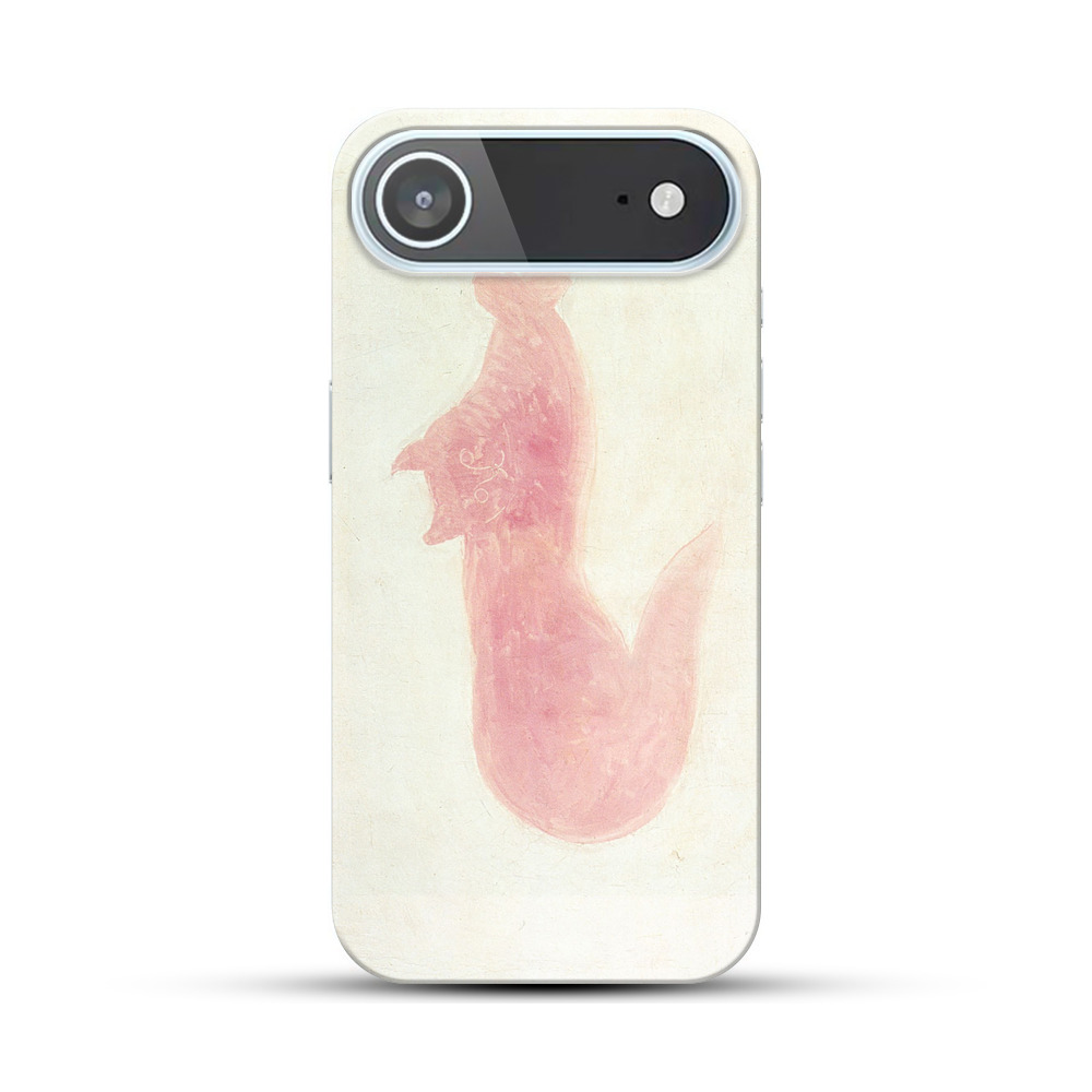 ピンクのキツネシルエット iPhone Airオリジナルハードケース