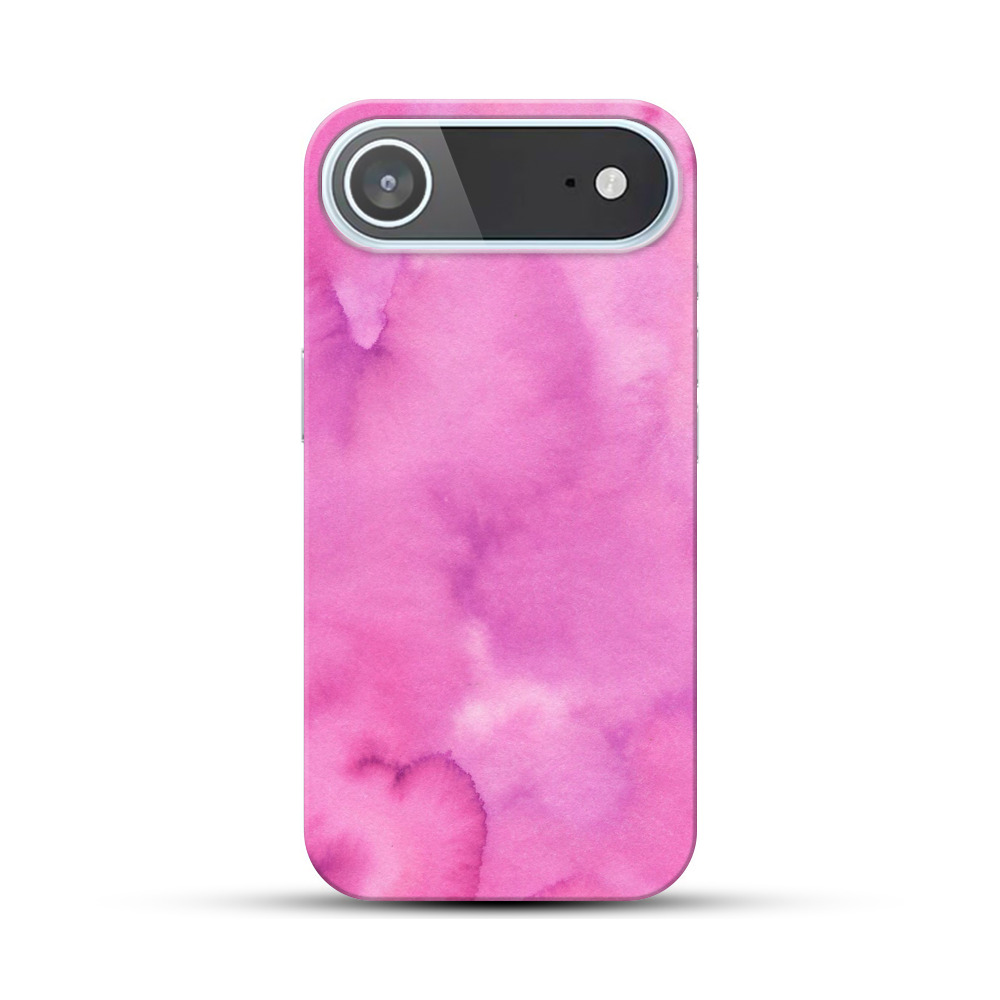 ピンクの水彩グラデーション iPhone Airオリジナルハードケース