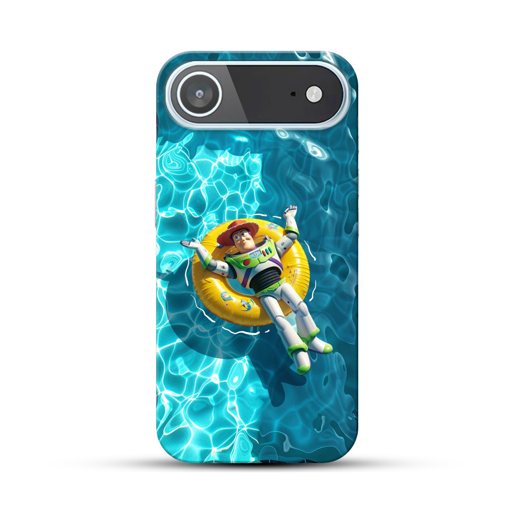 浮き輪の宇宙飛行士フィギュア iPhone Airオリジナルハードケース