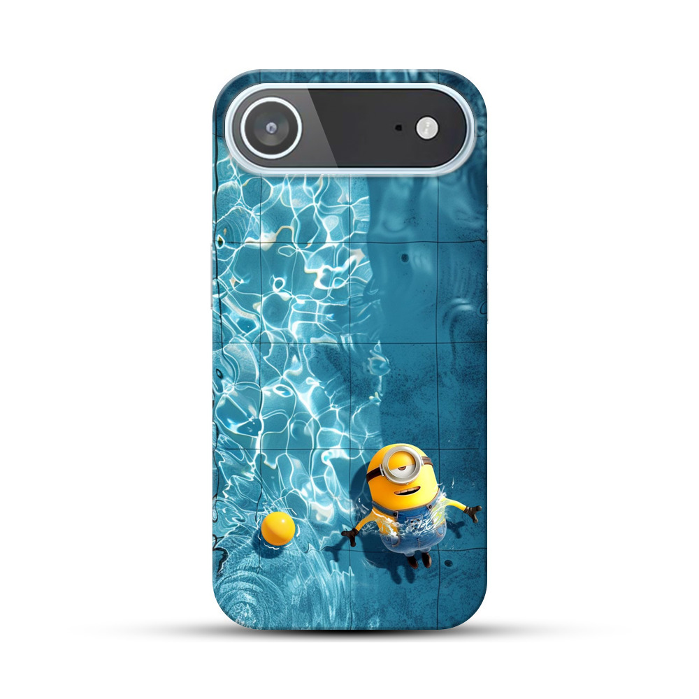 プールの水面とミニオン iPhone Airオリジナルハードケース