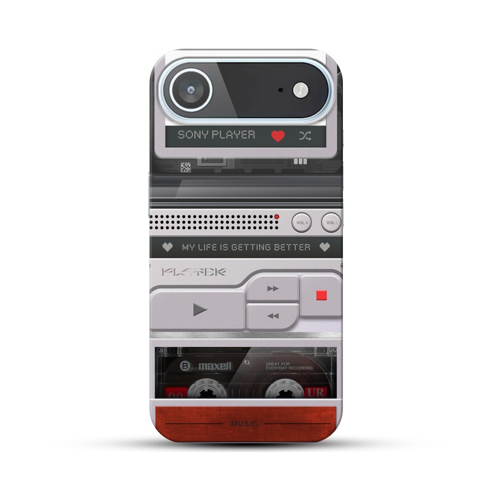 レトロカセットプレーヤー iPhone Airオリジナルハードケース