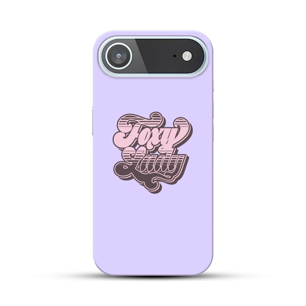 レトロスタイルの文字デザイン iPhone Airオリジナルハードケース