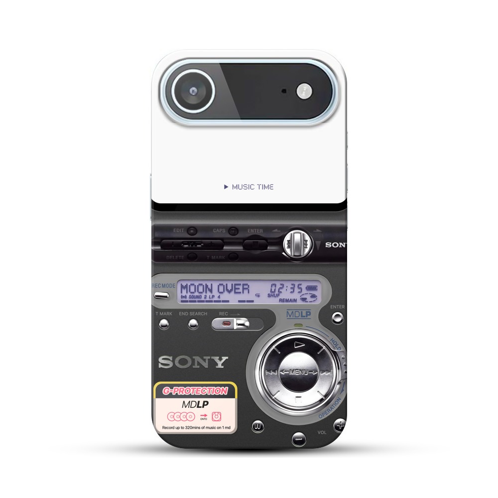 レトロMDプレーヤー表示 iPhone Airオリジナルハードケース