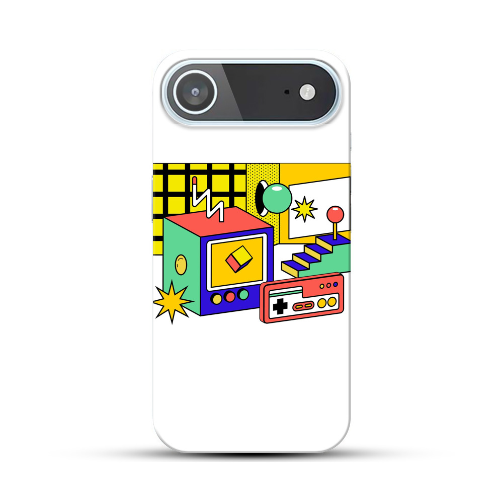 レトロゲームとカラフルなデザイン iPhone Airオリジナルハードケース