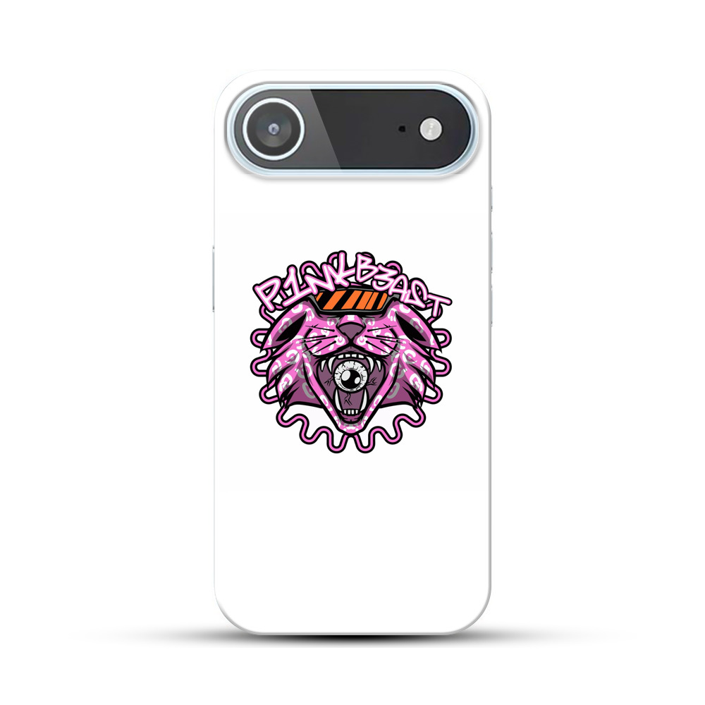 サイケデリックなピンクの獣のイラスト iPhone Airオリジナルハードケース