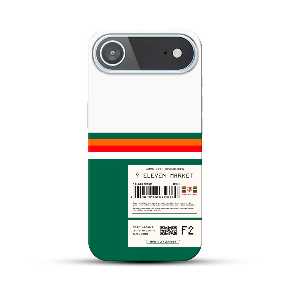 セブンイレブン風バーコード iPhone Airオリジナルハードケース