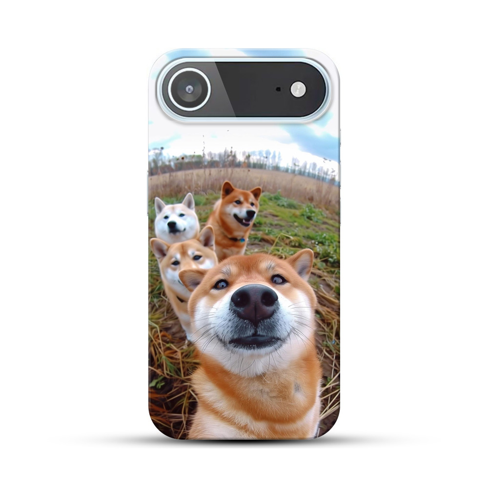 柴犬四匹集合 iPhone Airオリジナルハードケース