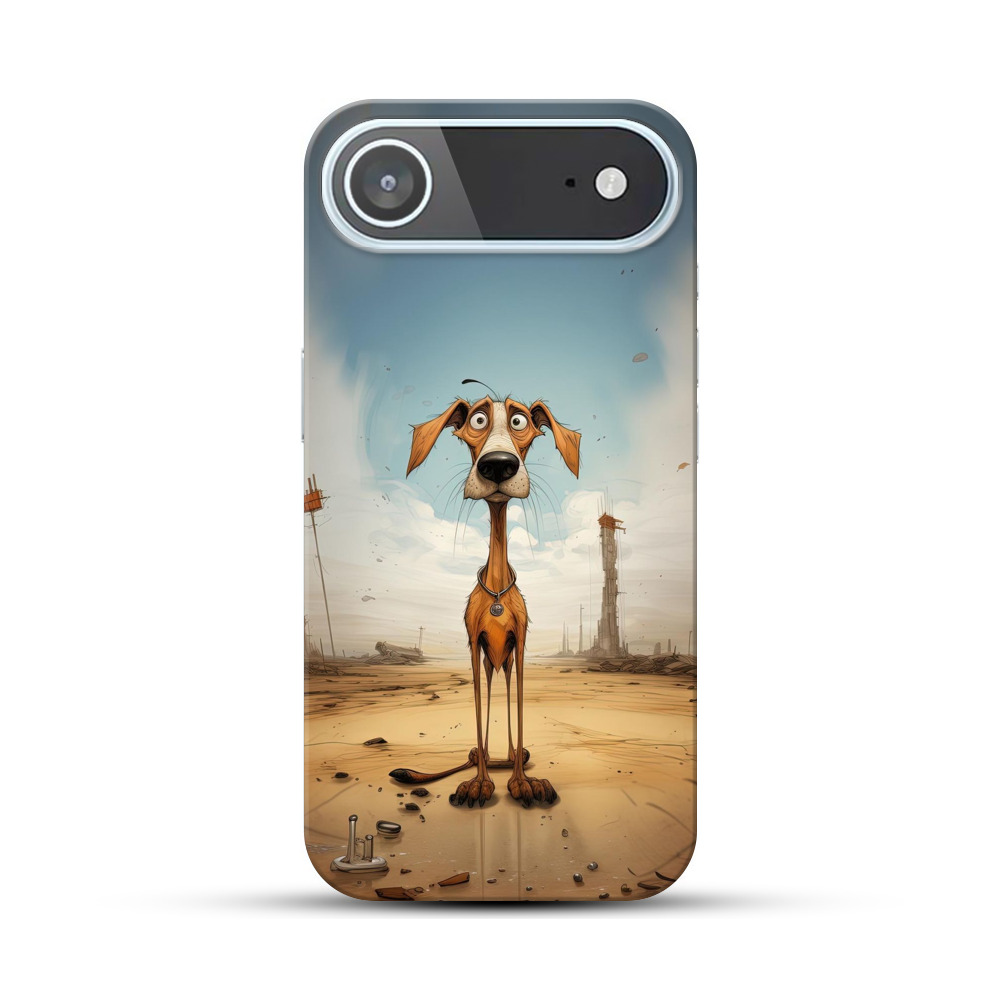 細長い首の犬 iPhone Airオリジナルハードケース