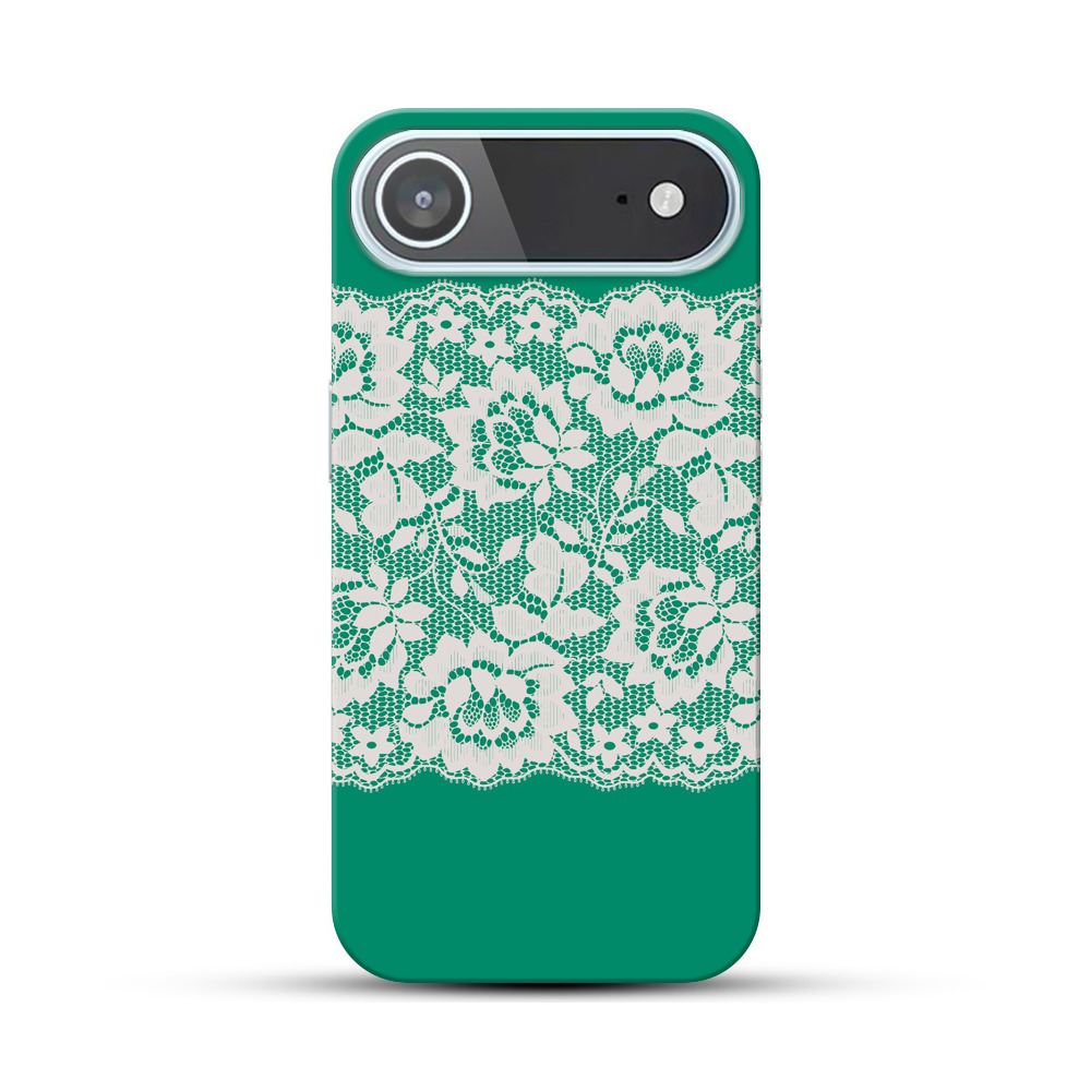 白いレースの花柄模様 green-lace 白いレースの花柄模様 green-lace