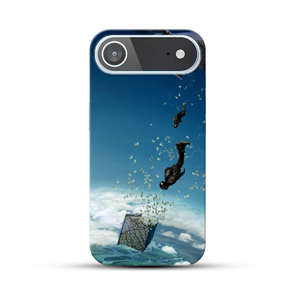 ドル札とスカイダイビー iPhone Airオリジナルハードケース