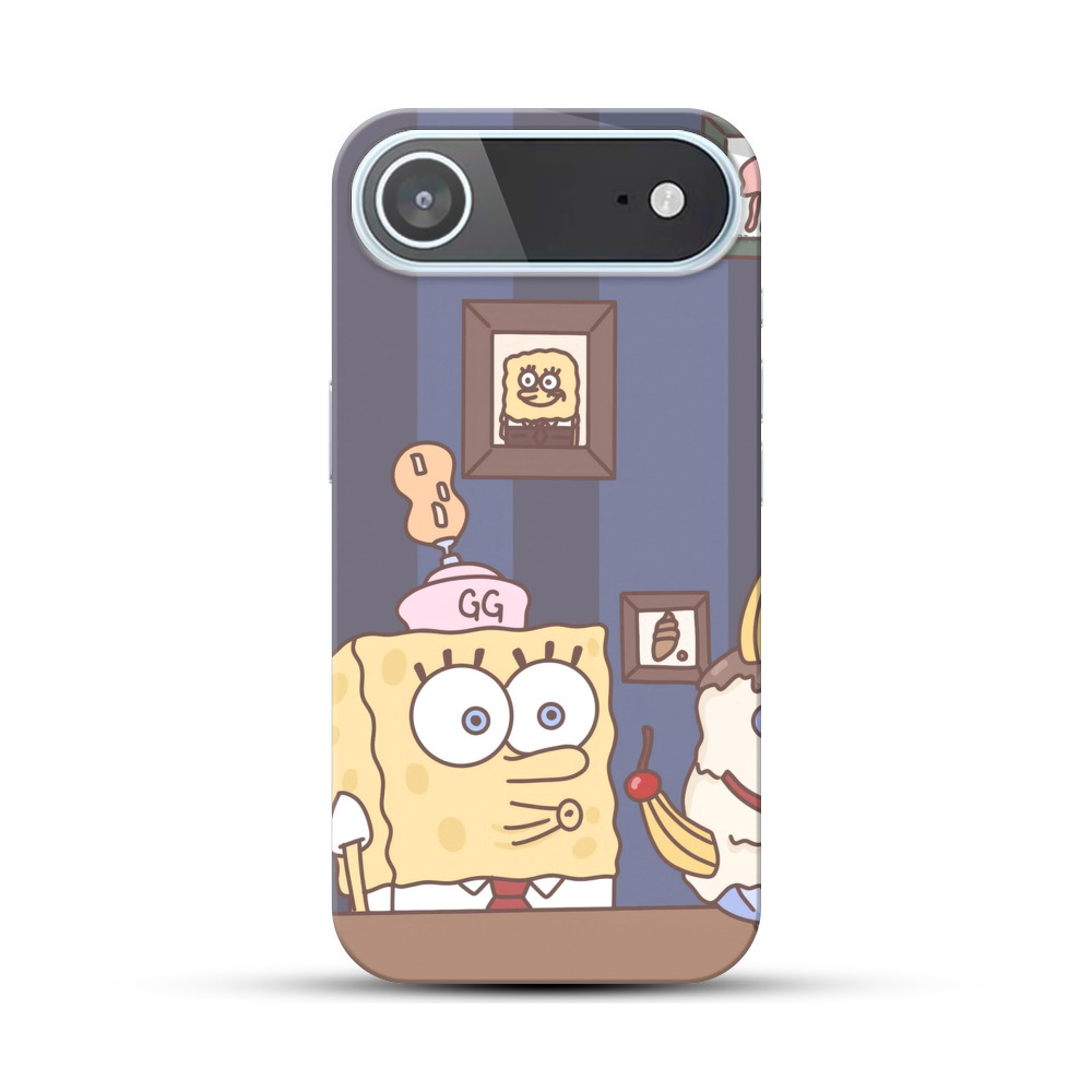 スポンジボブイラスト iPhone Airオリジナルハードケース