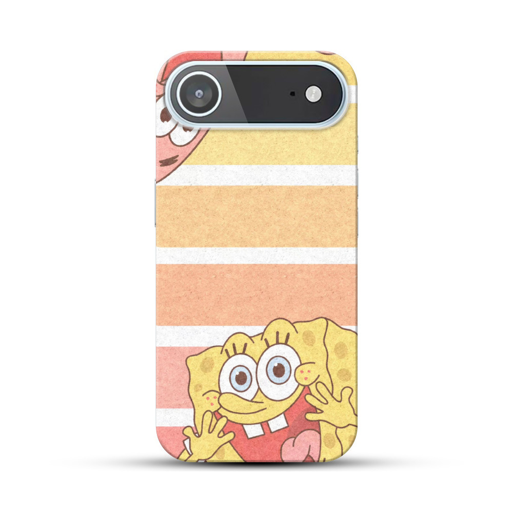 スポンジボブの顔 iPhone Airオリジナルハードケース