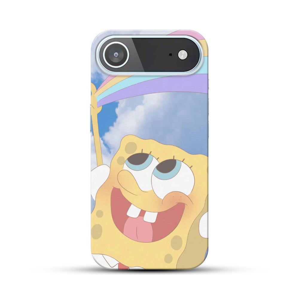 空に手を伸ばすスポンジボブ iPhone Airオリジナルハードケース