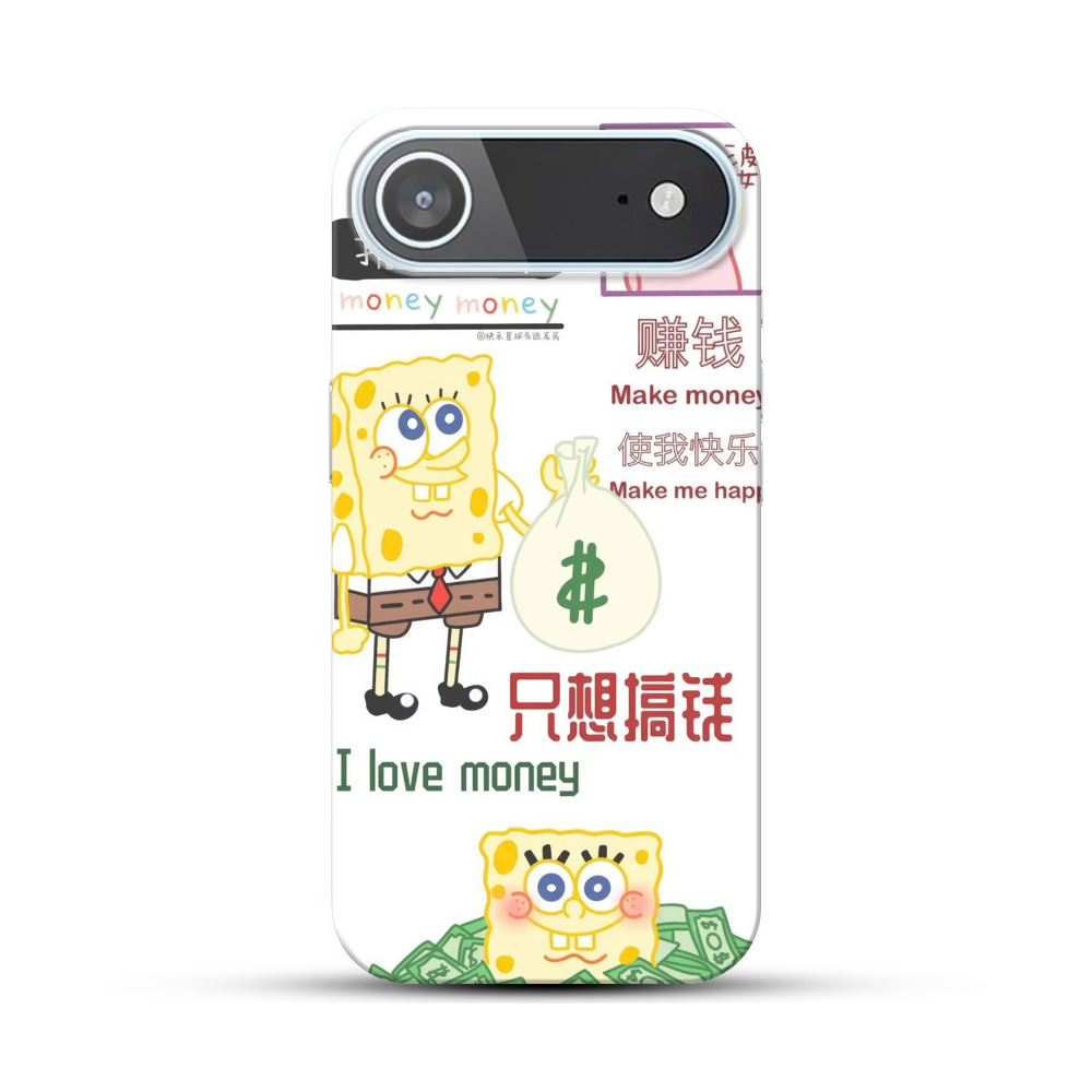 スポンジボブとお金 iPhone Airオリジナルハードケース