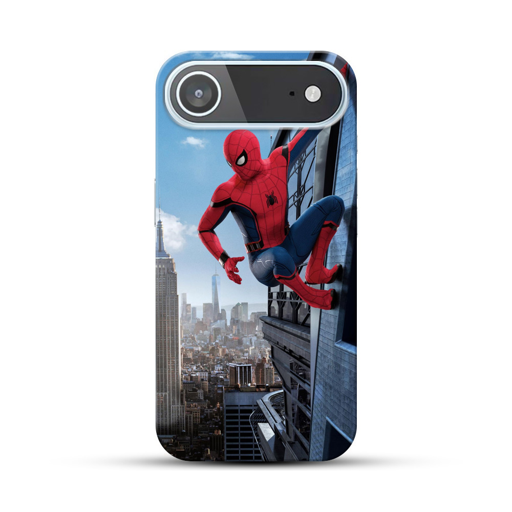 ビル壁のスパイダーマン iPhone Airオリジナルハードケース