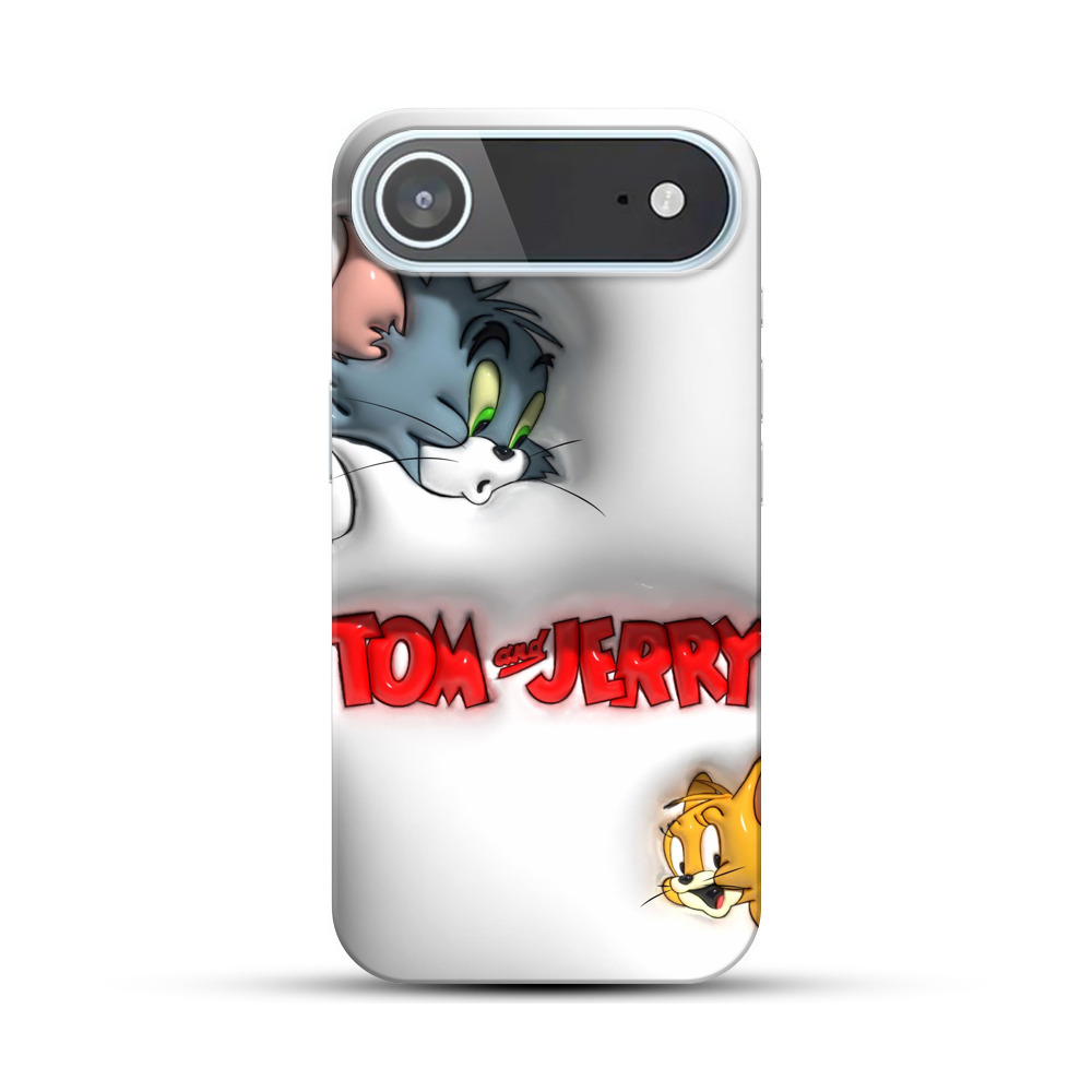 トムとジェリーのロゴ iPhone Airオリジナルハードケース