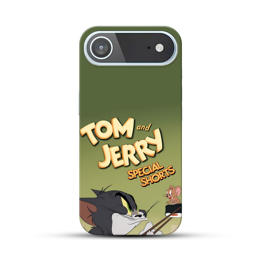 トムとジェリーのロゴ iPhone Airオリジナルハードケース