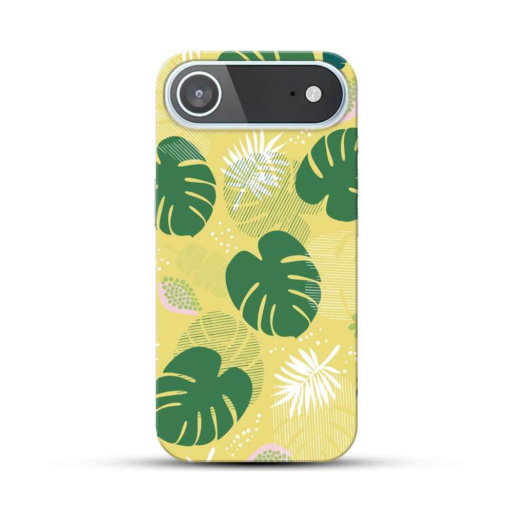 トロピカルリーフパターン iPhone Airオリジナルハードケース