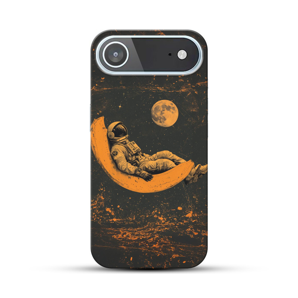 バナナ月の宇宙飛行士 iPhone Airオリジナルハードケース