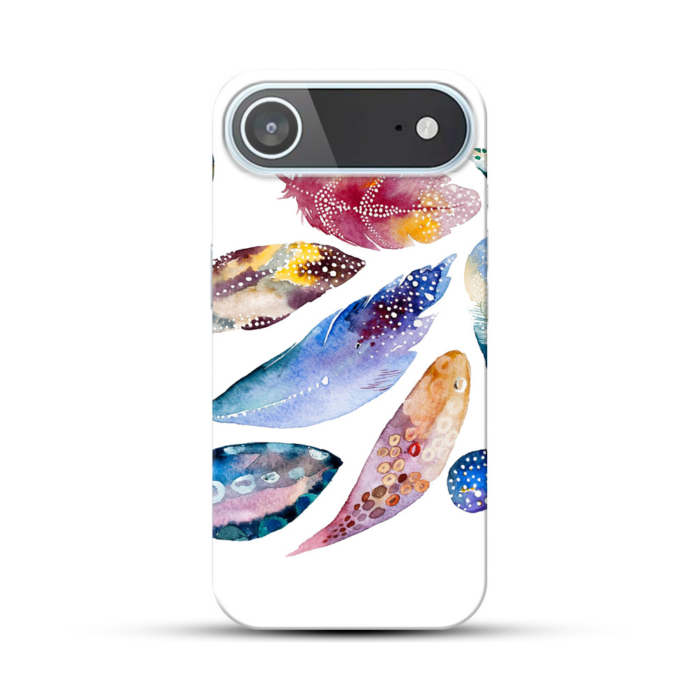 美しい羽根の水彩画 iPhone Airオリジナルハードケース