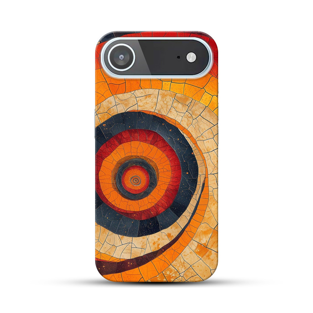 鮮やかな渦巻き模様 iPhone Airオリジナルハードケース