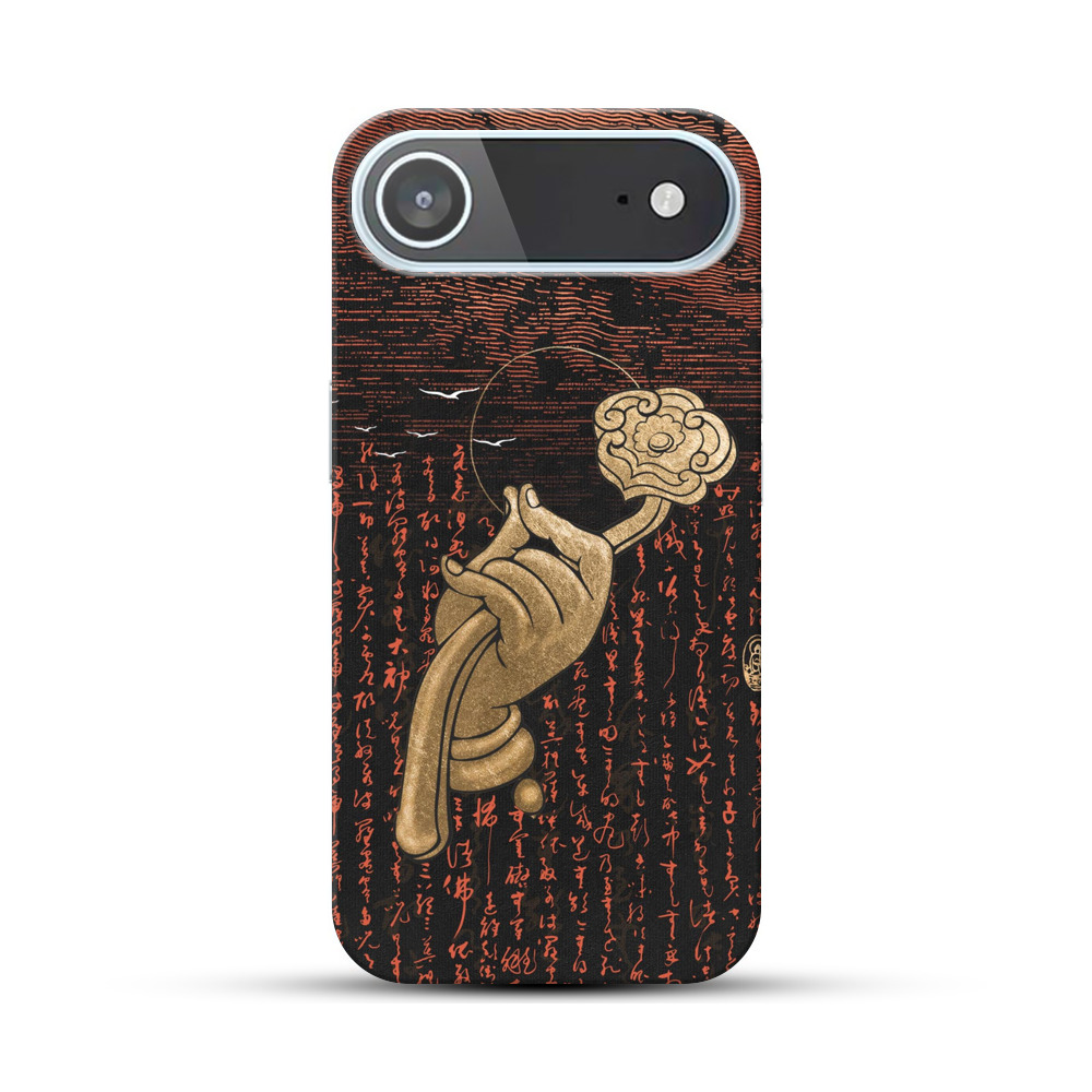 和風手と花の浮世絵 iPhone Airオリジナルハードケース