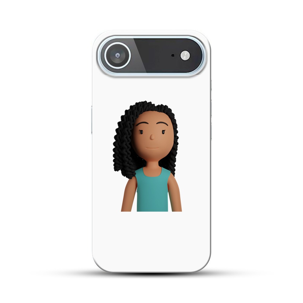 若い女性のキャラクター iPhone Airオリジナルハードケース