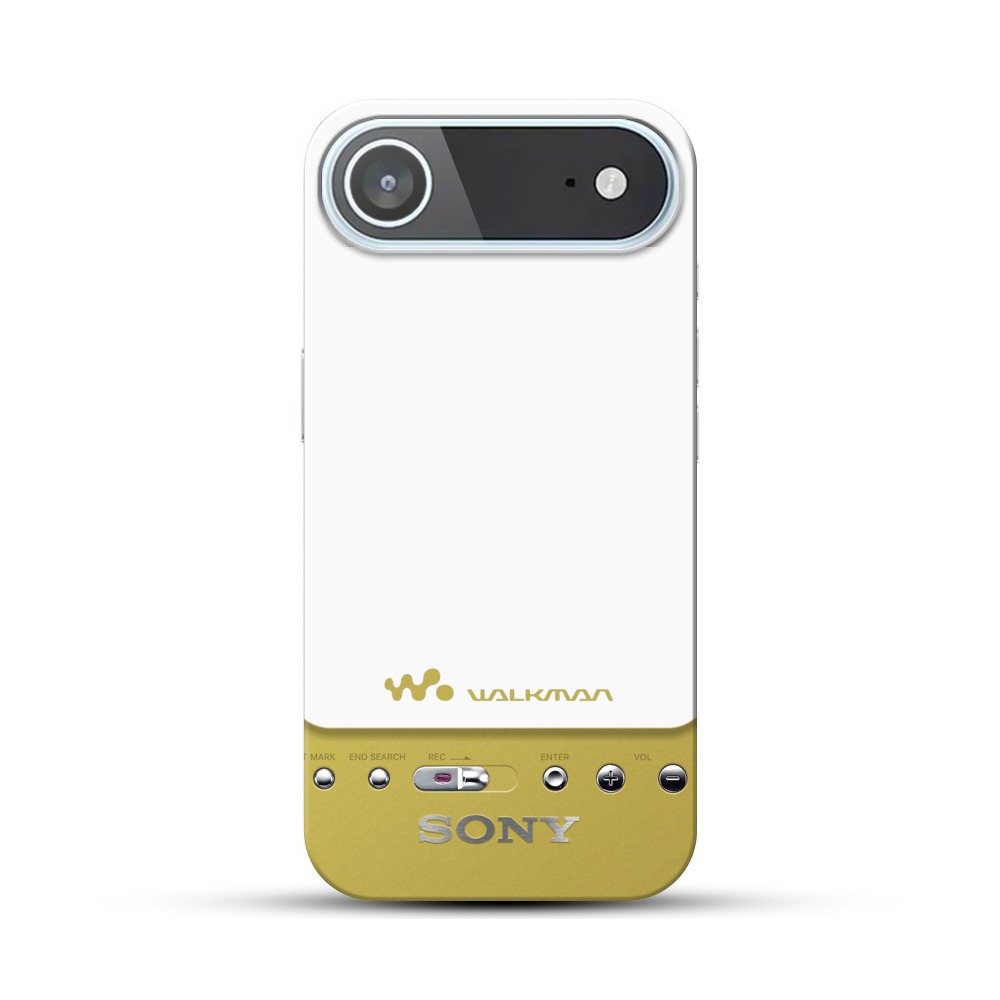 黒と金のウォークマン iPhone Airオリジナルハードケース