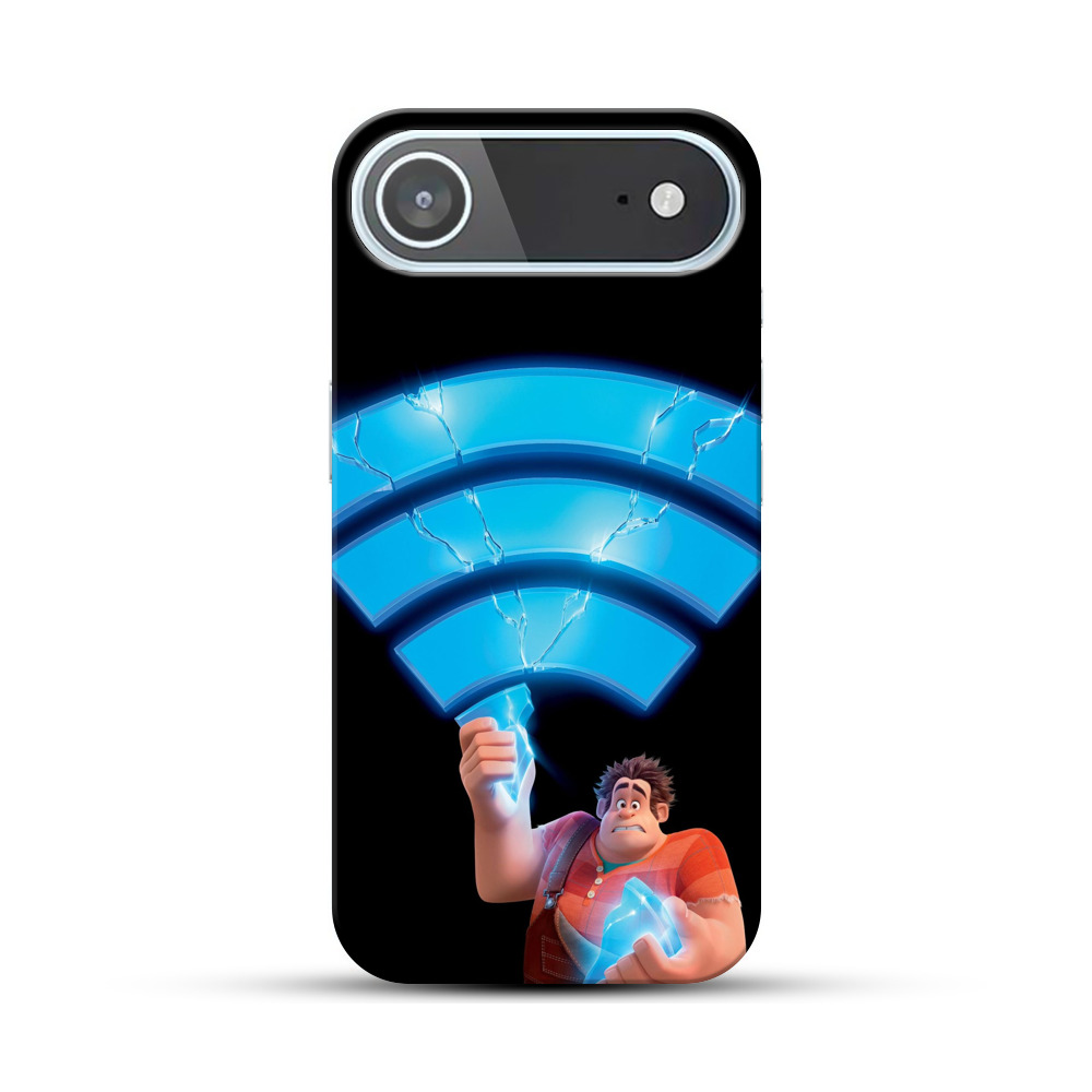 割れたWiFiアイコン iPhone Airオリジナルハードケース