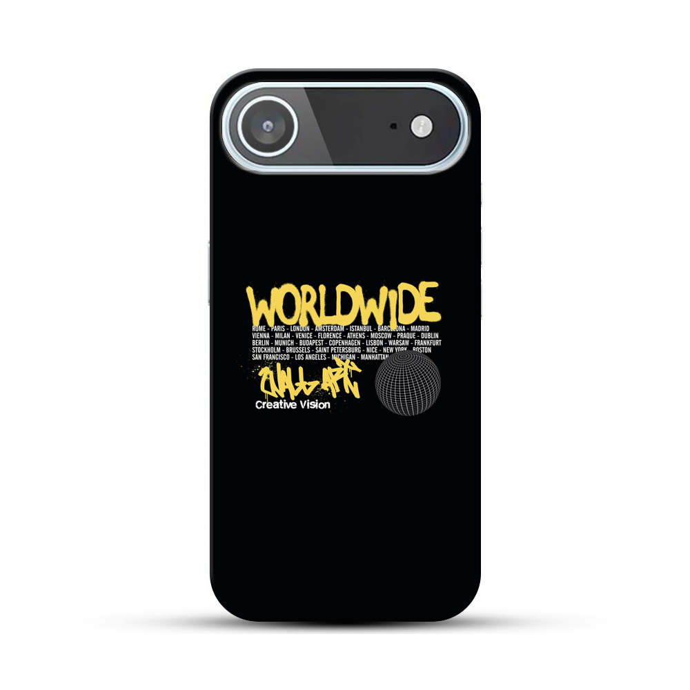 ワールドワイド都市リストデザイン iPhone Airオリジナルハードケース