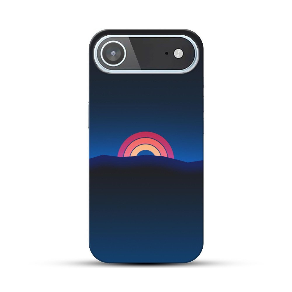 夕焼け山のシルエット iPhone Airオリジナルハードケース