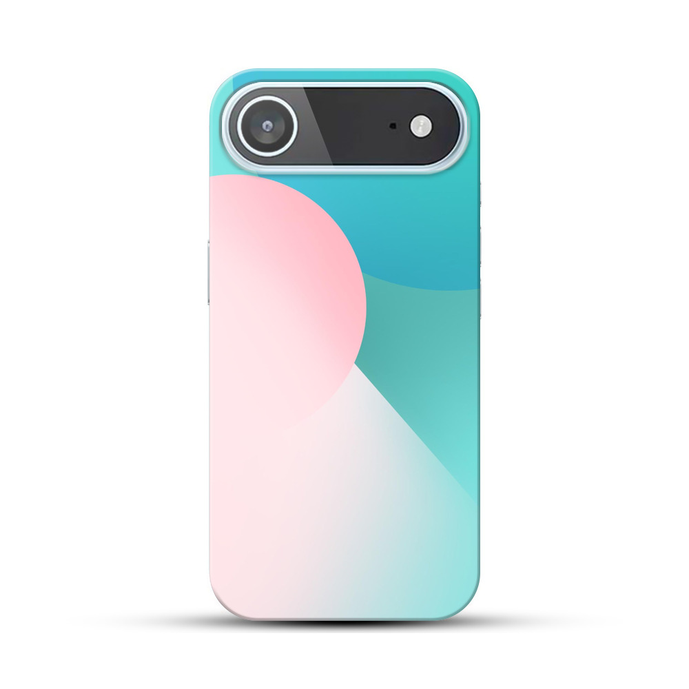 優しいピンクの丸 iPhone Airオリジナルハードケース