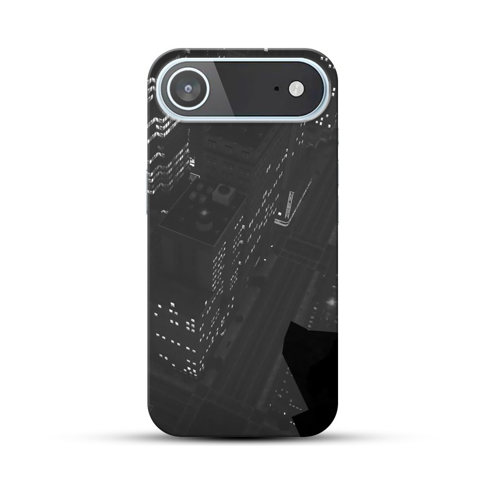 夜の都市シルエット iPhone Airオリジナルハードケース
