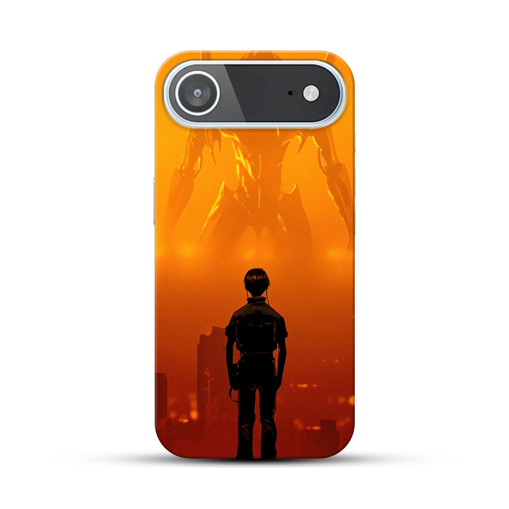 夕暮れのロボと少年 iPhone Airオリジナルハードケース