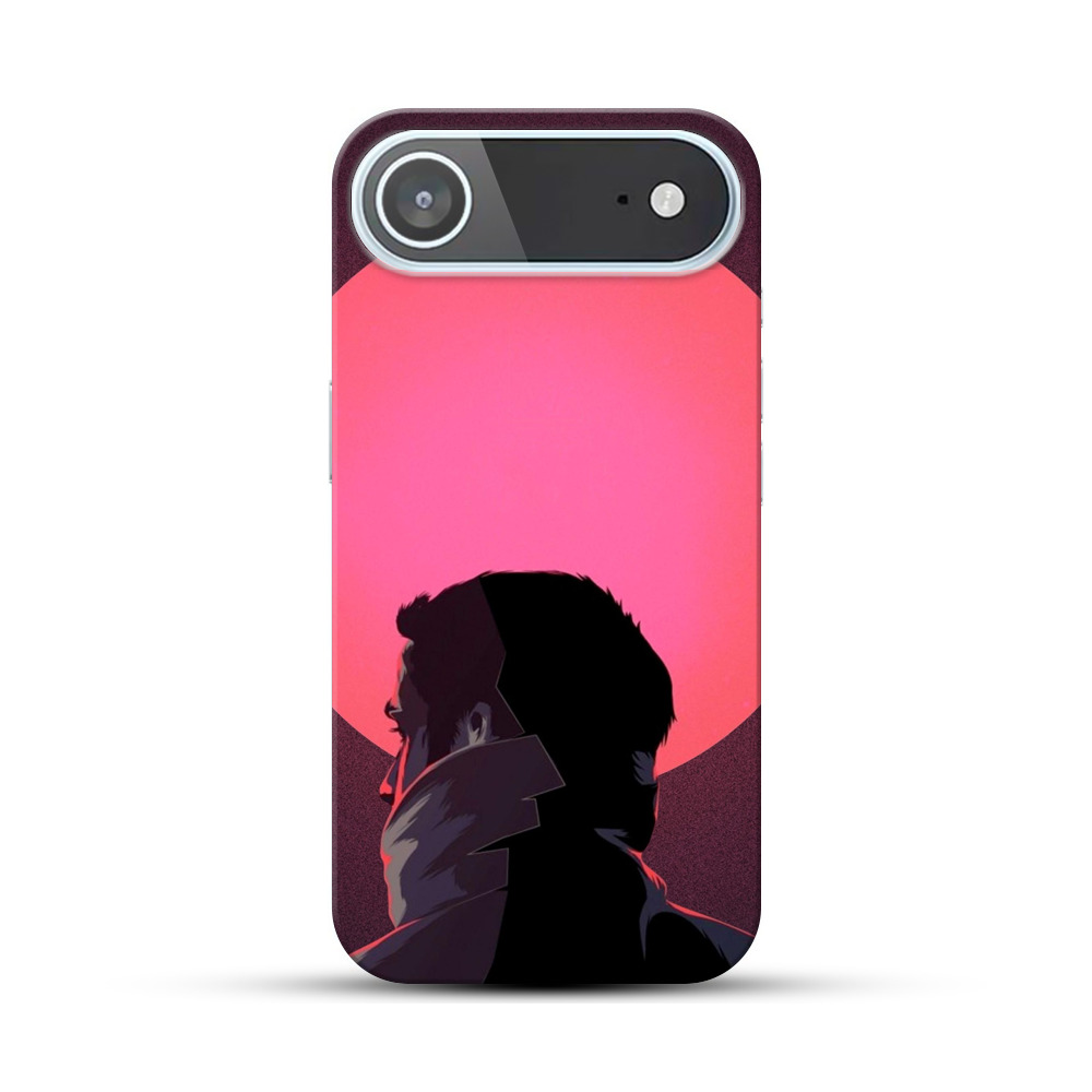 夕日の男性シルエット iPhone Airオリジナルハードケース