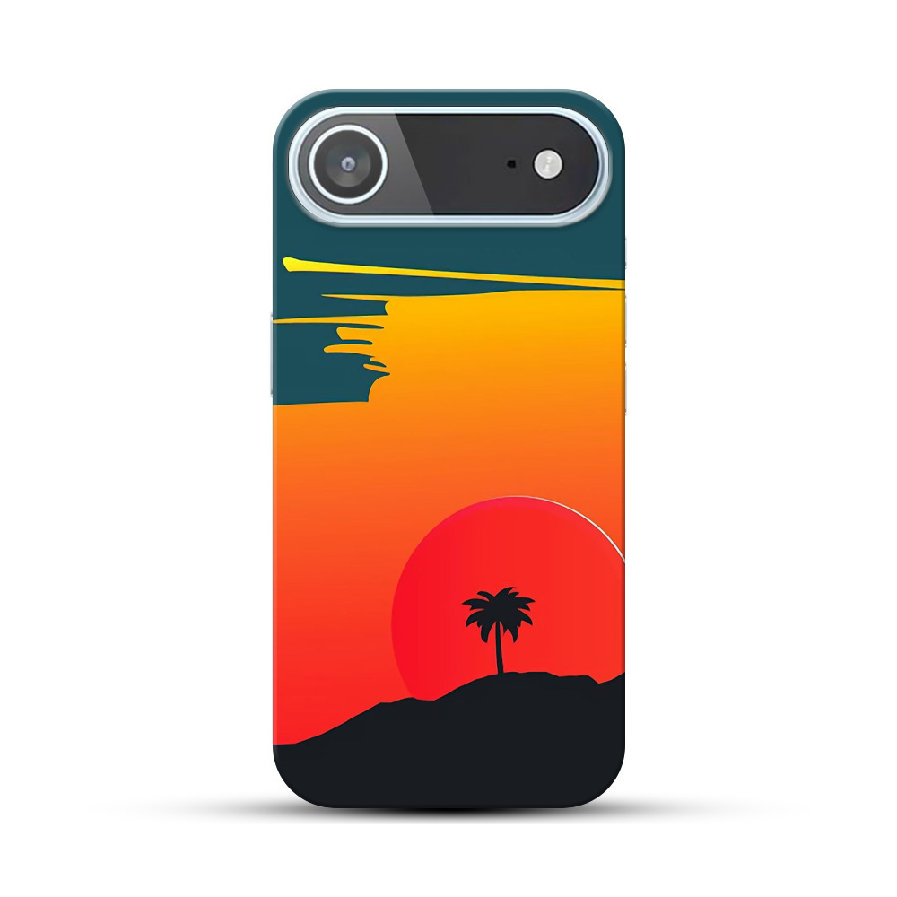 夕焼けのヤシの木 iPhone Airオリジナルハードケース