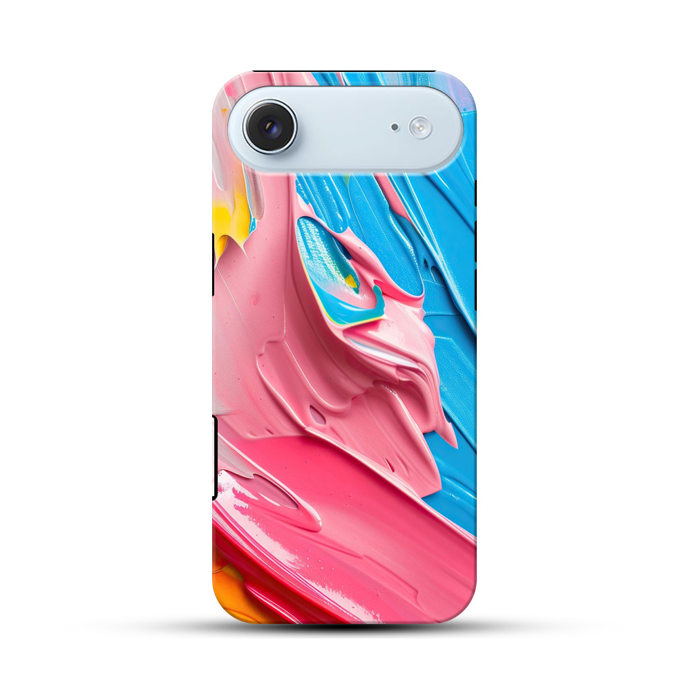 抽象ペイント模様 iPhone Airオリジナル耐衝撃ケース