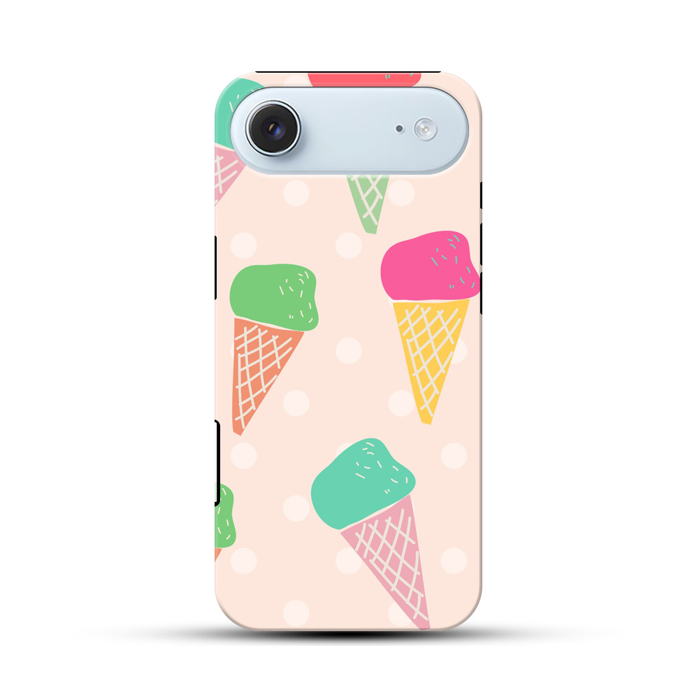 アイスクリームパターン iPhone Airオリジナル耐衝撃ケース