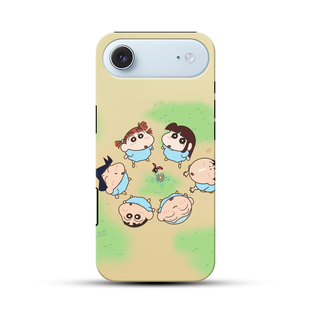 赤ちゃんキャラクターの草原 iPhone Airオリジナル耐衝撃ケース