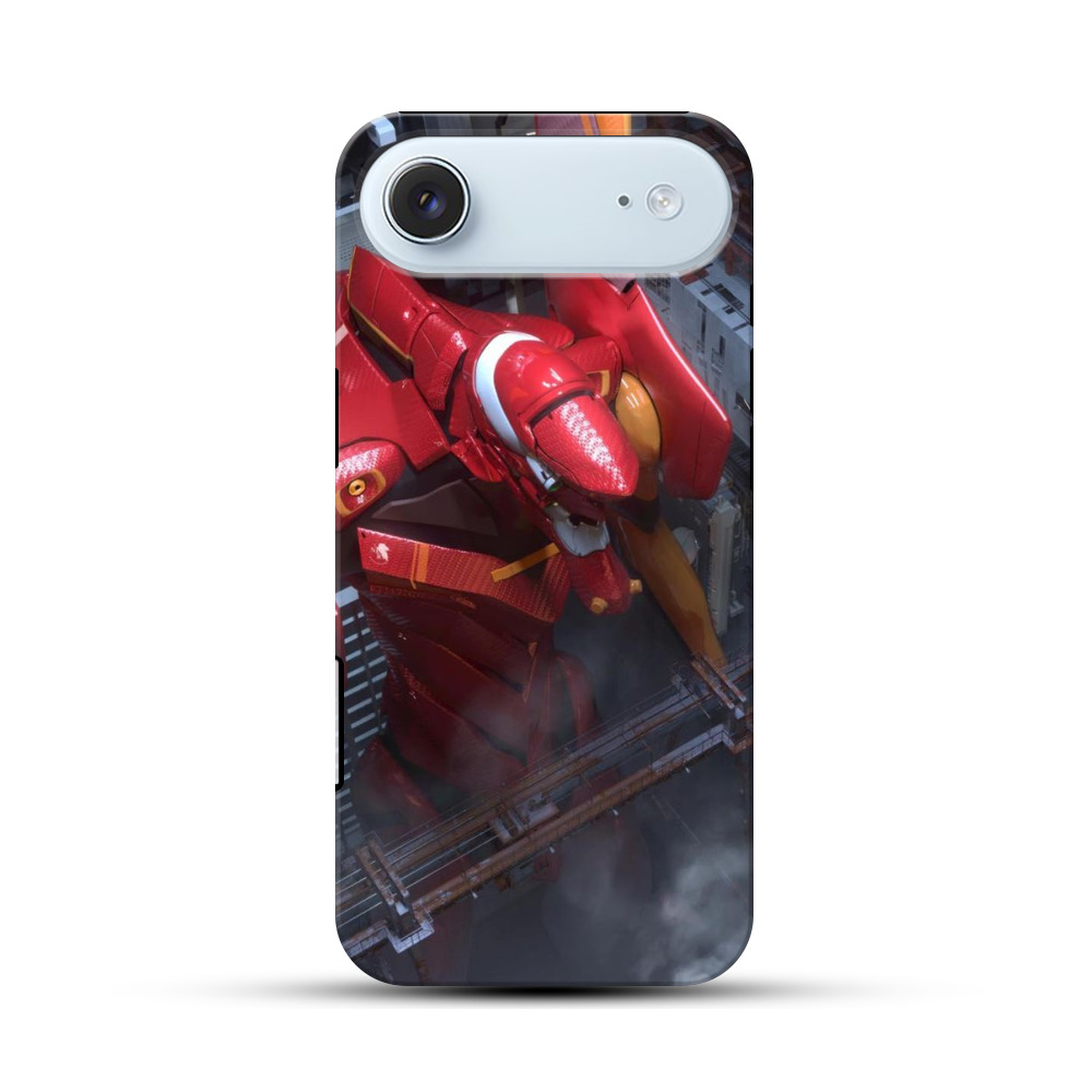 赤い巨大ロボット立像ケース用デザイン iPhone Airオリジナル耐衝撃ケース