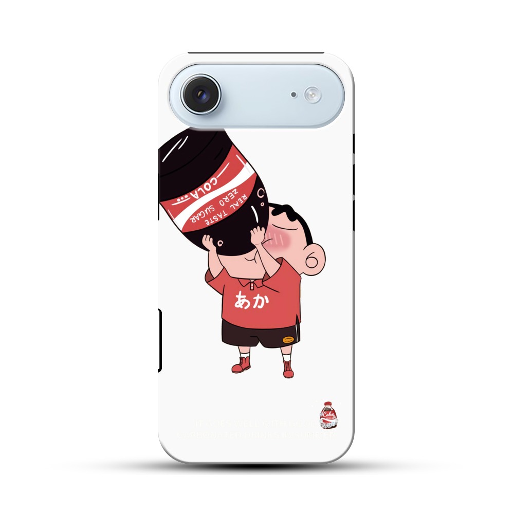 コーラを飲む子供 iPhone Airオリジナル耐衝撃ケース
