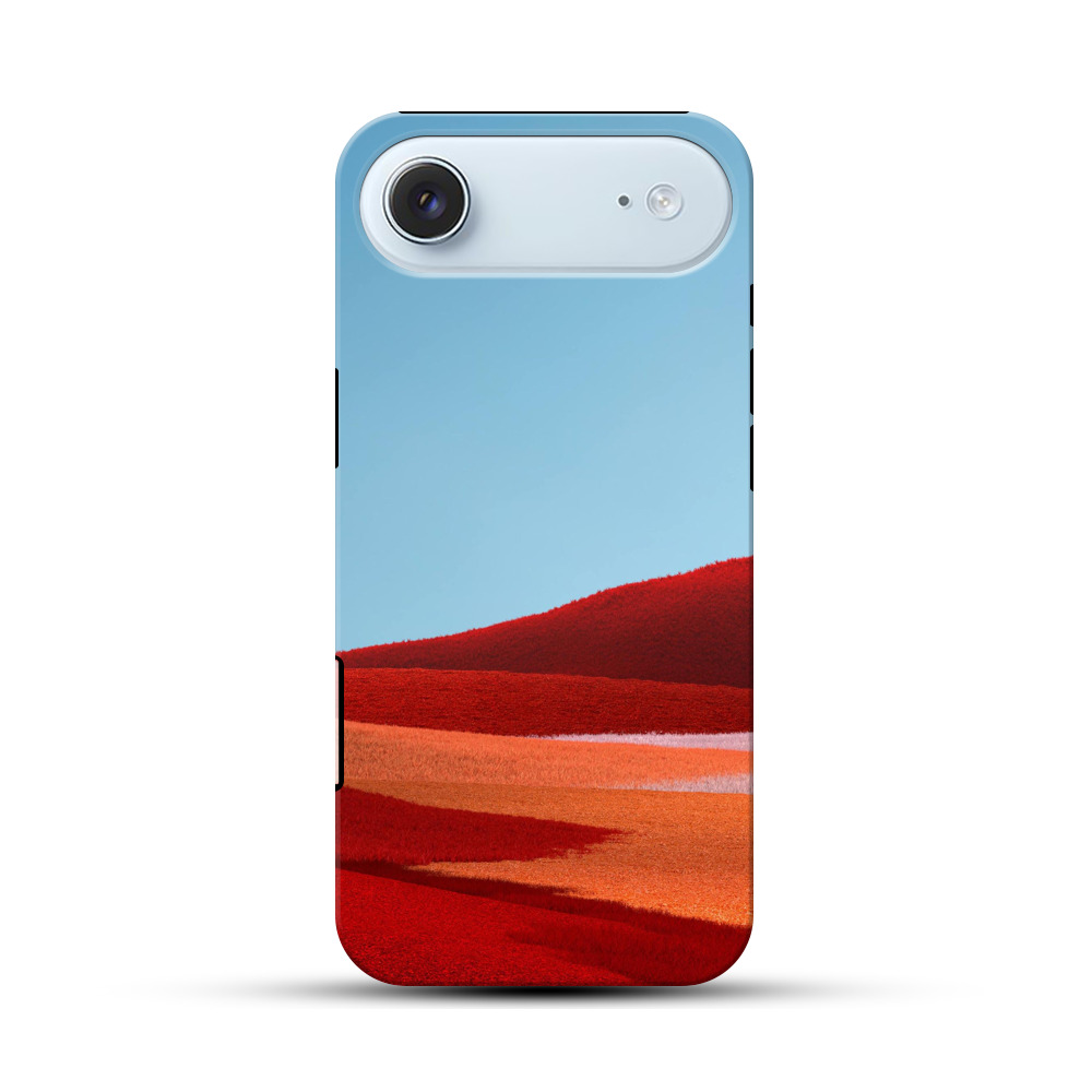 赤い丘と青空 iPhone Airオリジナル耐衝撃ケース