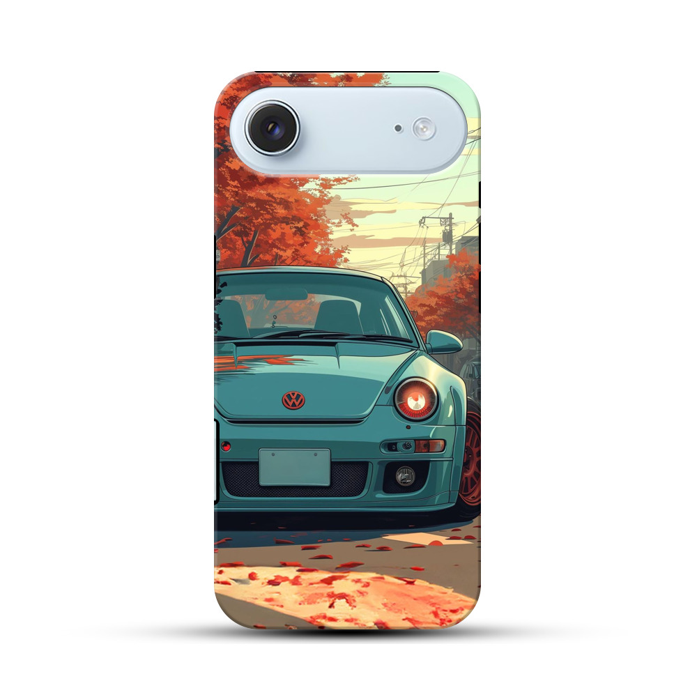 秋紅葉スポーツカー iPhone Airオリジナル耐衝撃ケース